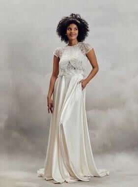 NWT Catherine Deane Wedding Liz Skirt ONLY Size 14 Anthropologie BHLDN Pockets